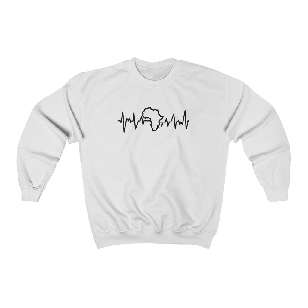 African heartbeat Unisex Heavy Blend™ Crewneck Sweatshirt