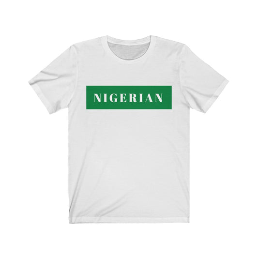 Nigerian green Unisex Jersey Short Sleeve Tee