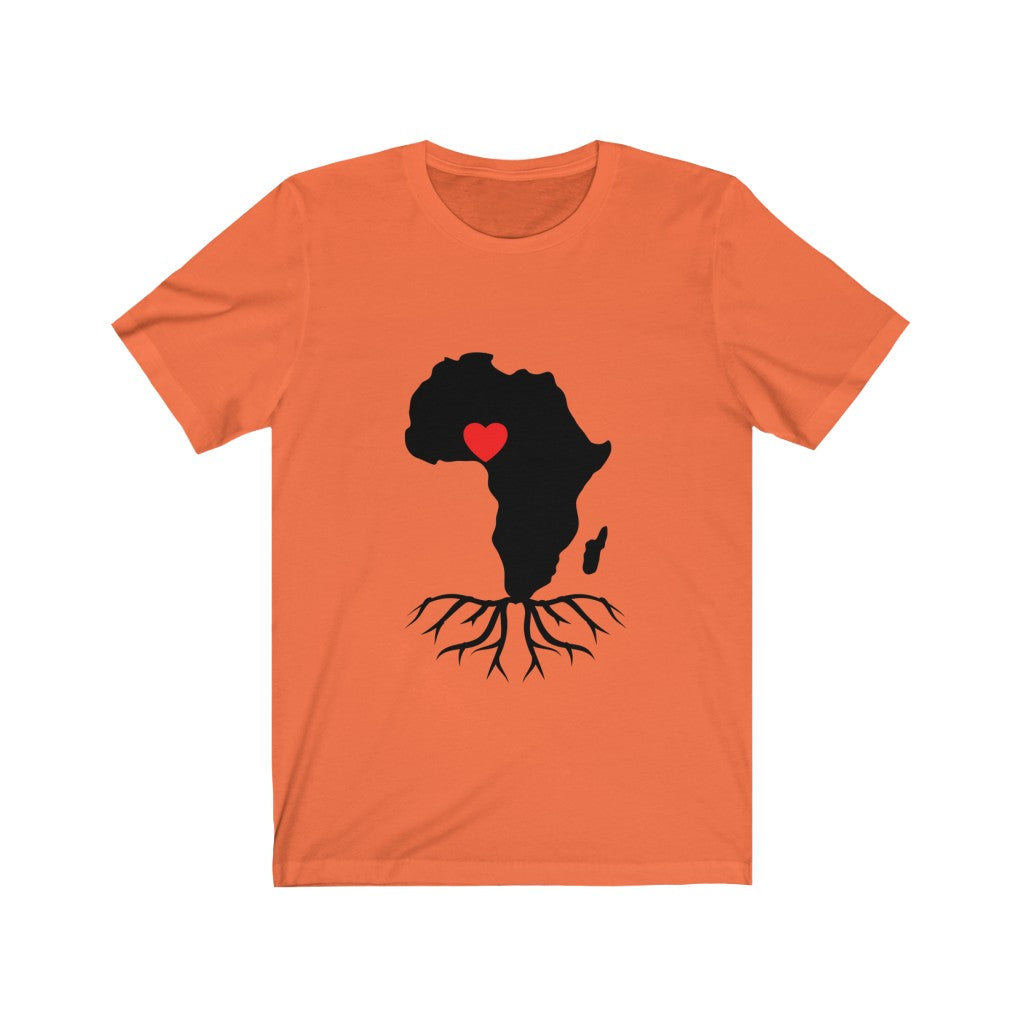 African Love Map Unisex Jersey Short Sleeve Tee