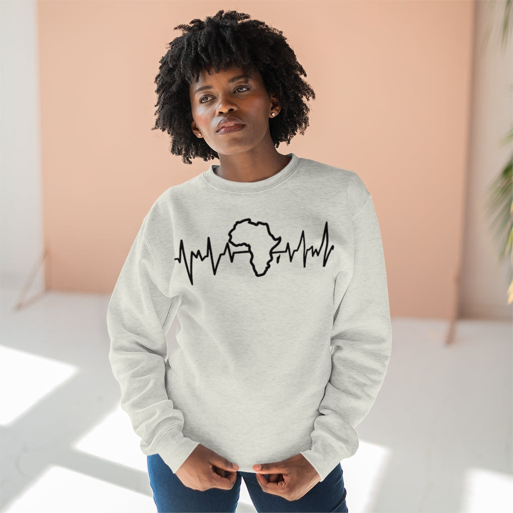 African Heart beat Unisex Premium Crewneck Sweatshirt