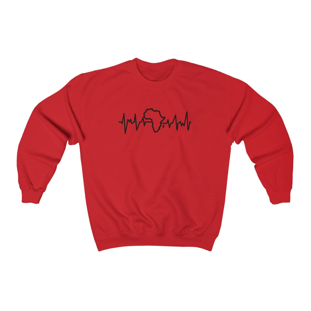 African heartbeat Unisex Heavy Blend™ Crewneck Sweatshirt