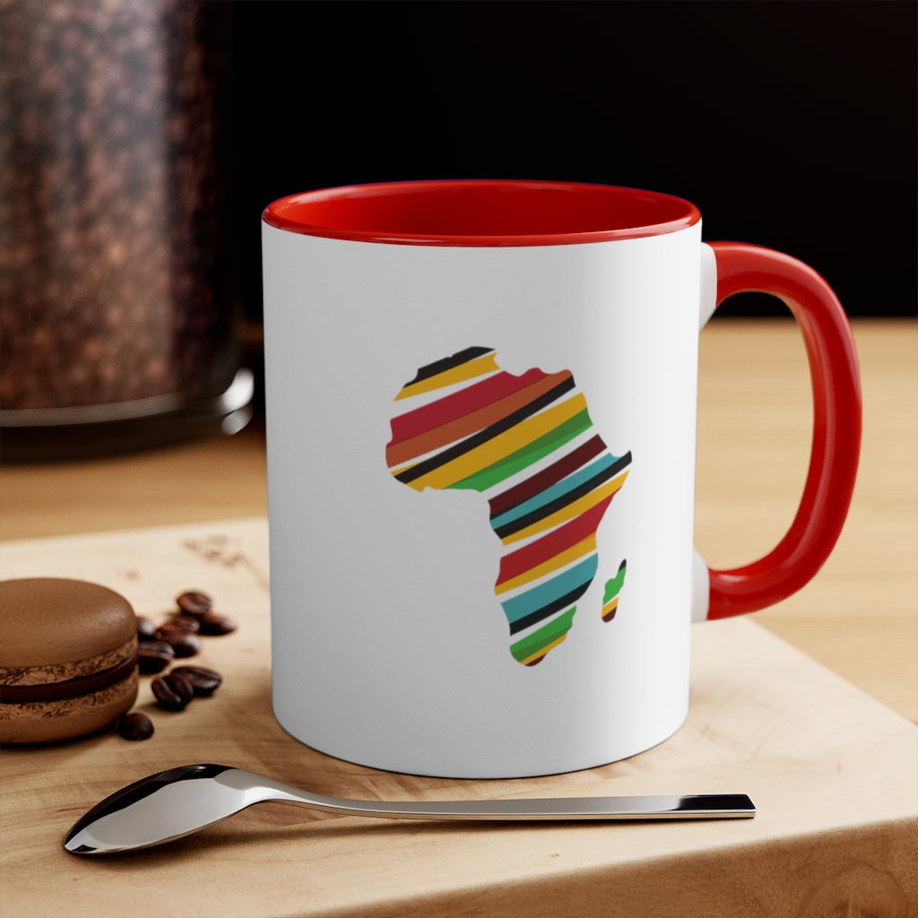 African Map 11oz Accent Mug