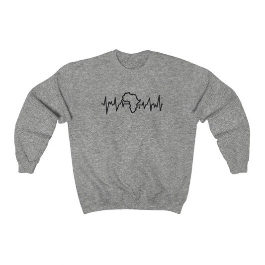 African heartbeat Unisex Heavy Blend™ Crewneck Sweatshirt