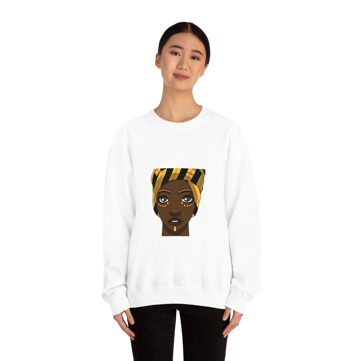 Beautiful African Woman -Unisex Heavy Blend™ Crewneck Sweatshirt