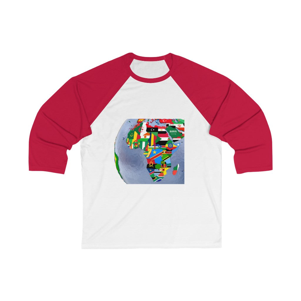 Africa to the World Unisex 3/4 Sleeve Baseball Tee