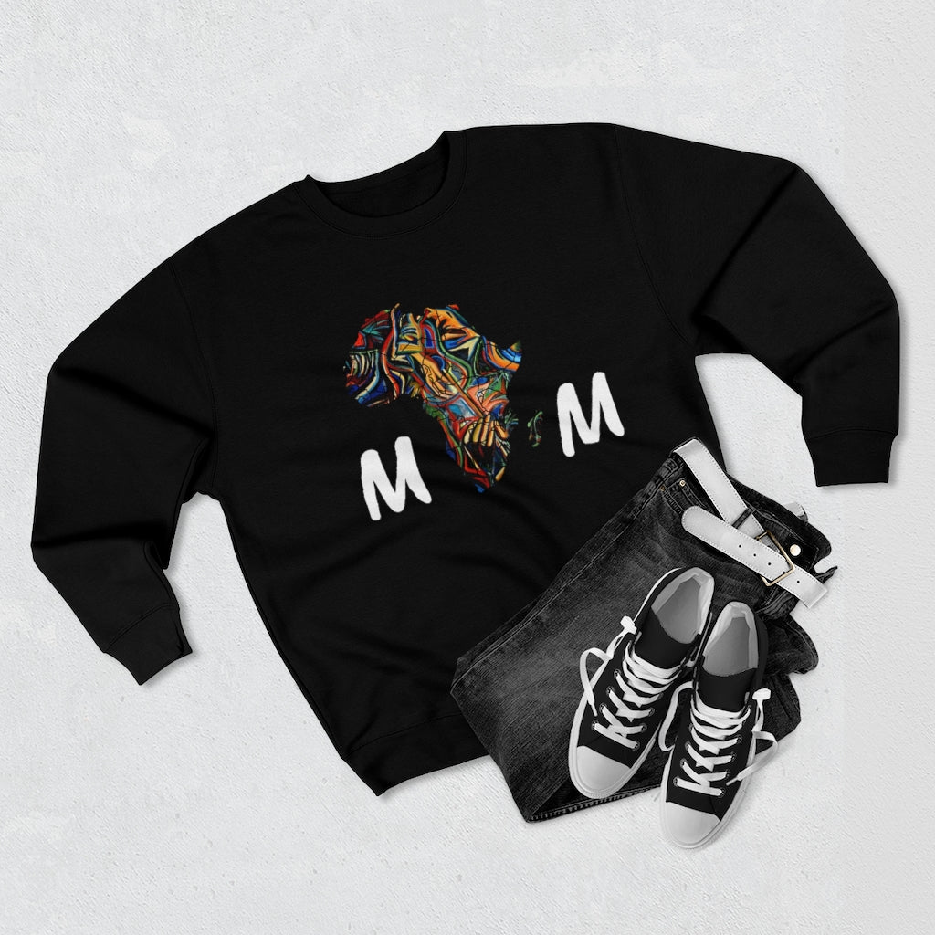 African mom Unisex Premium Crewneck Sweatshirt