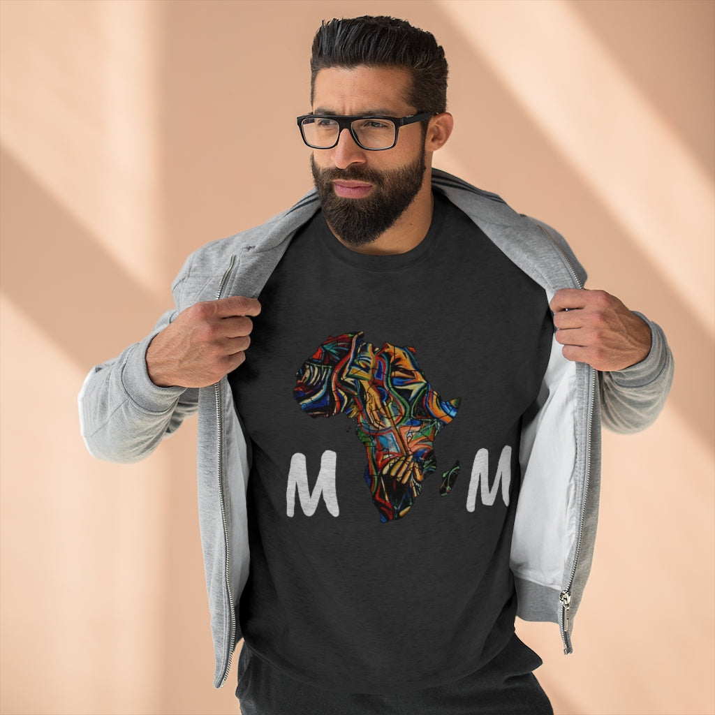 African mom Unisex Premium Crewneck Sweatshirt