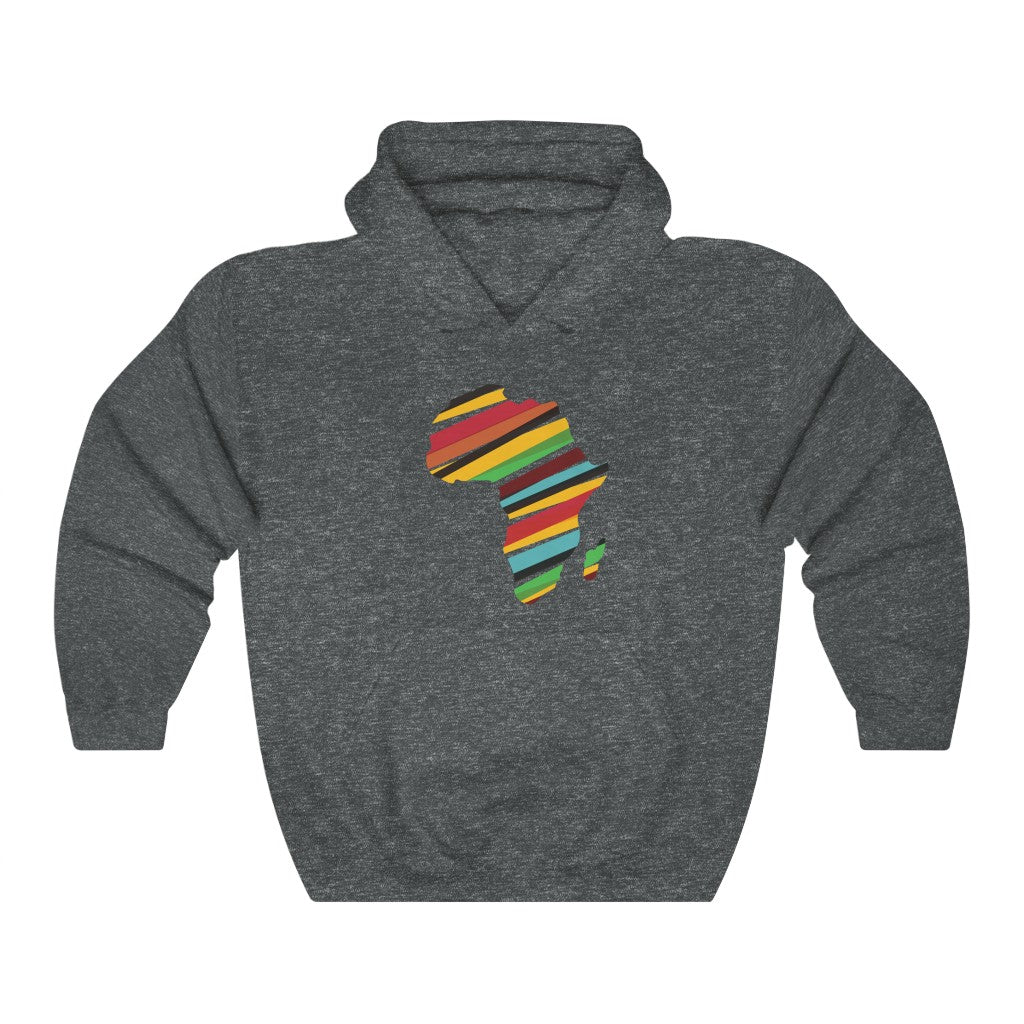 African Map Unisex Heavy Blend™ Hooded Sweatshirt