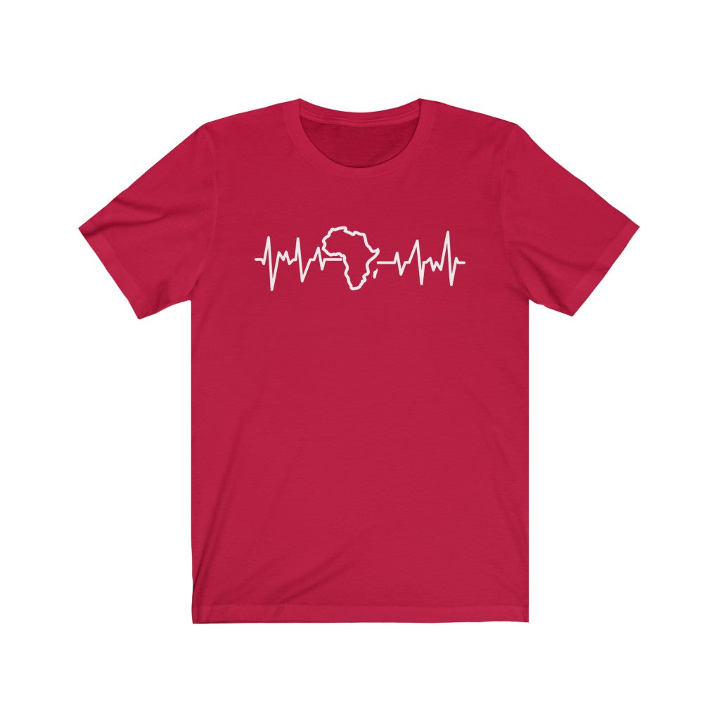 African Heart beat Unisex Jersey Short Sleeve Tee