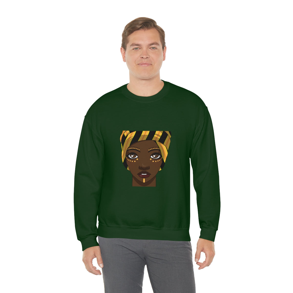 Beautiful African Woman -Unisex Heavy Blend™ Crewneck Sweatshirt