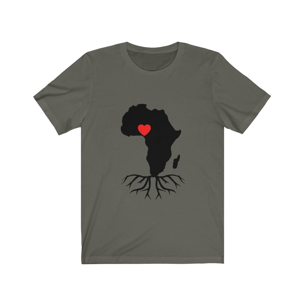 African Map Naija Love Unisex Jersey Short Sleeve Tee