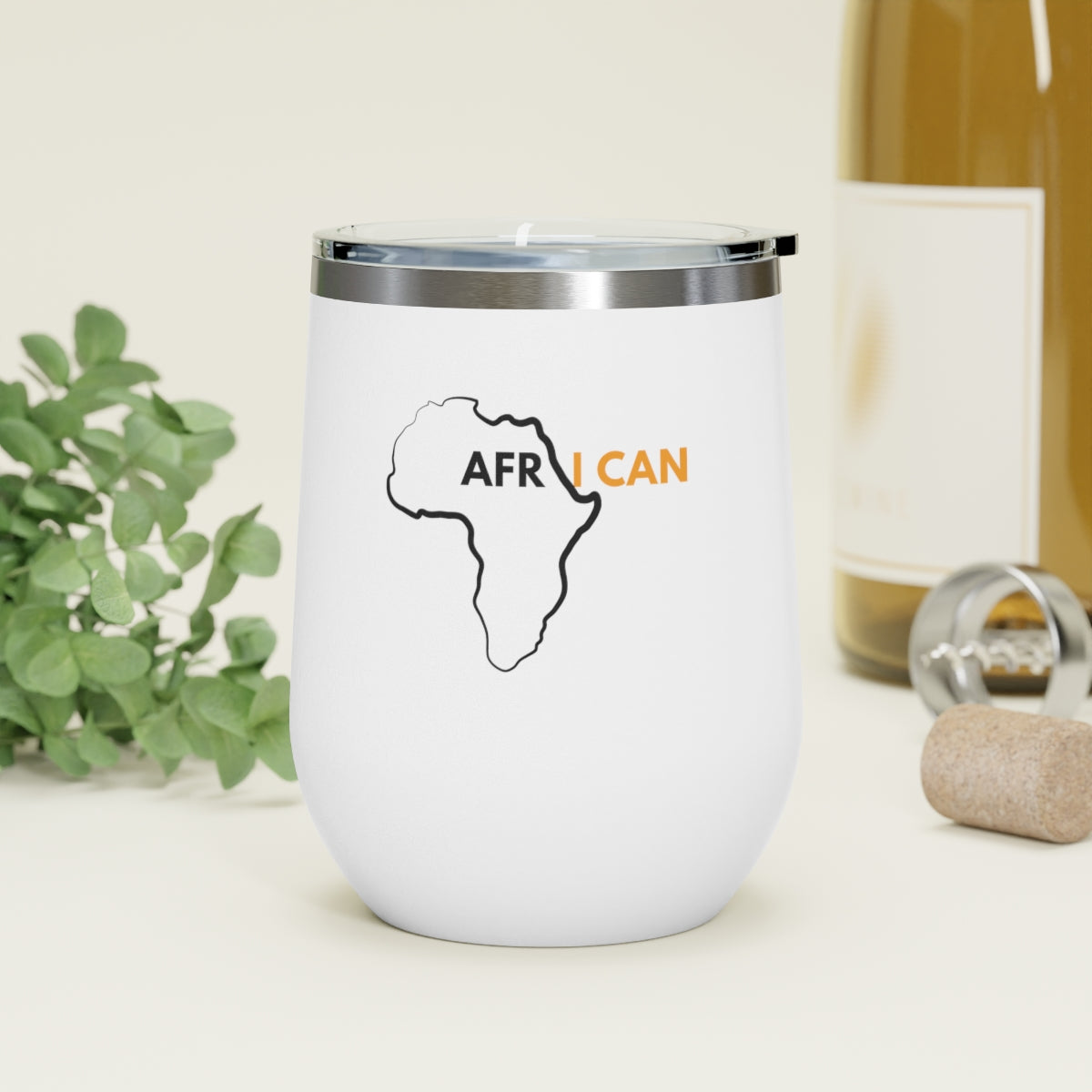 African 12oz Insulated Wine Tumbler