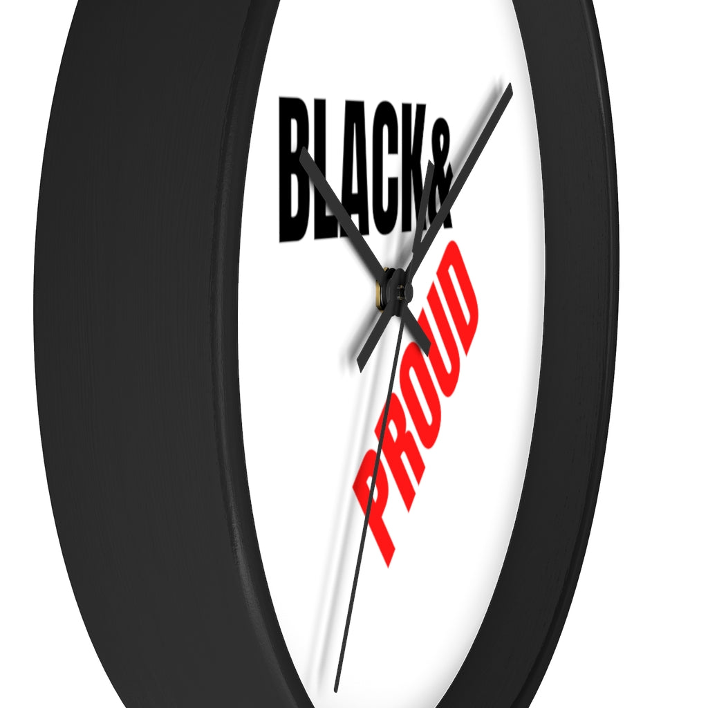 Black and Proud Wall clock