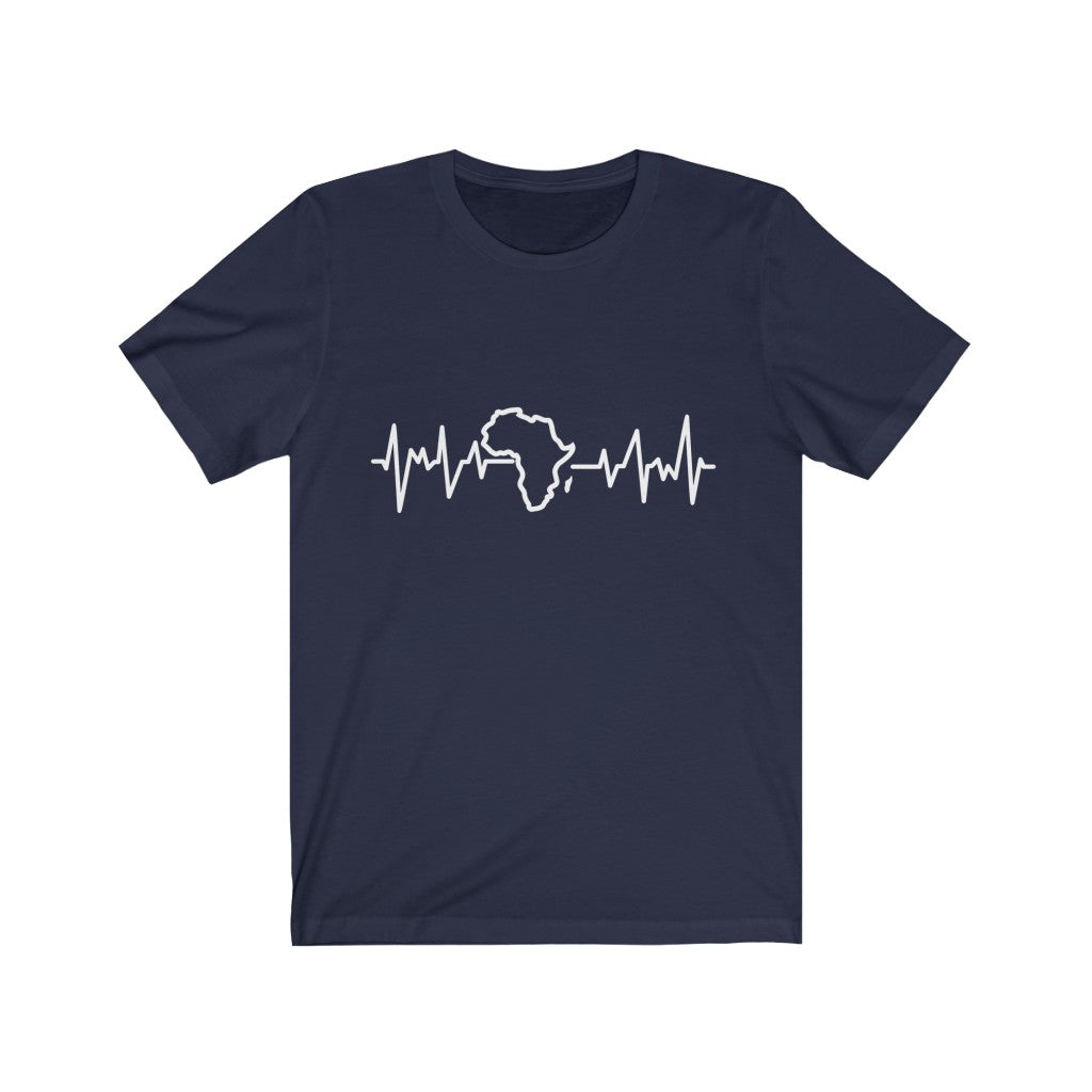 African Heartbeat Unisex Jersey Short Sleeve Tee