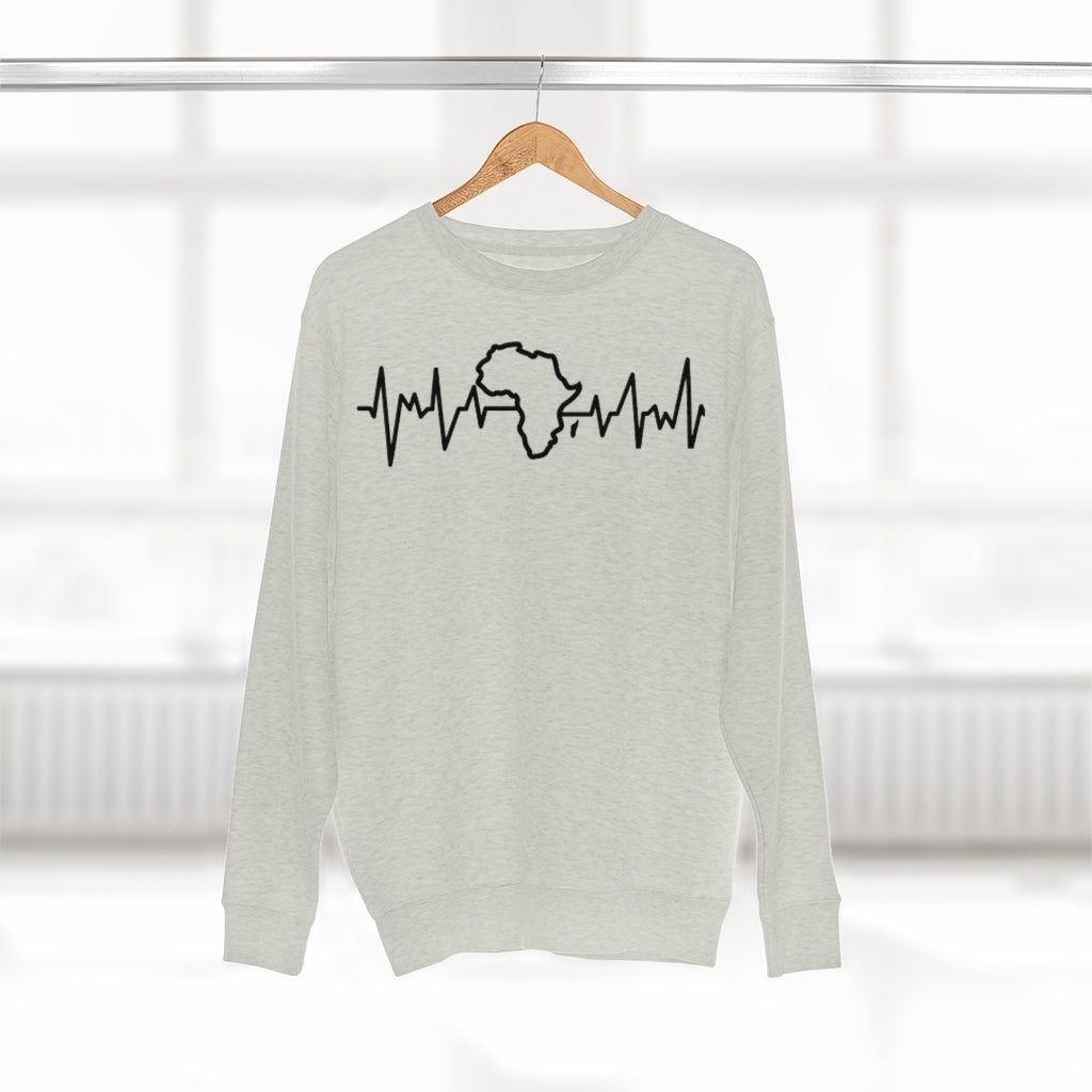 African Heart beat Unisex Premium Crewneck Sweatshirt