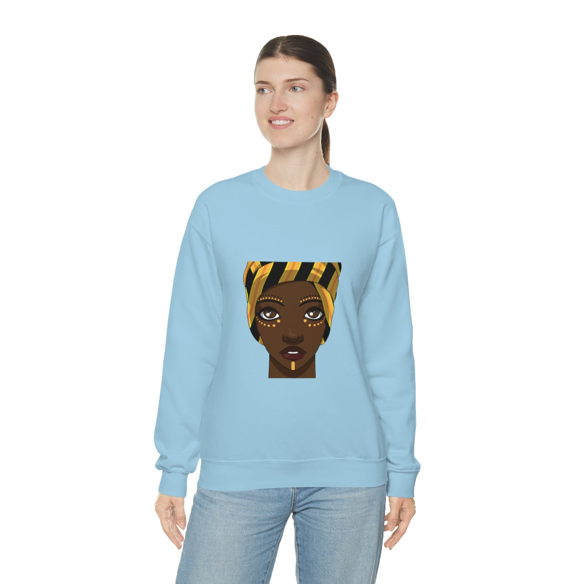 Beautiful African Woman -Unisex Heavy Blend™ Crewneck Sweatshirt