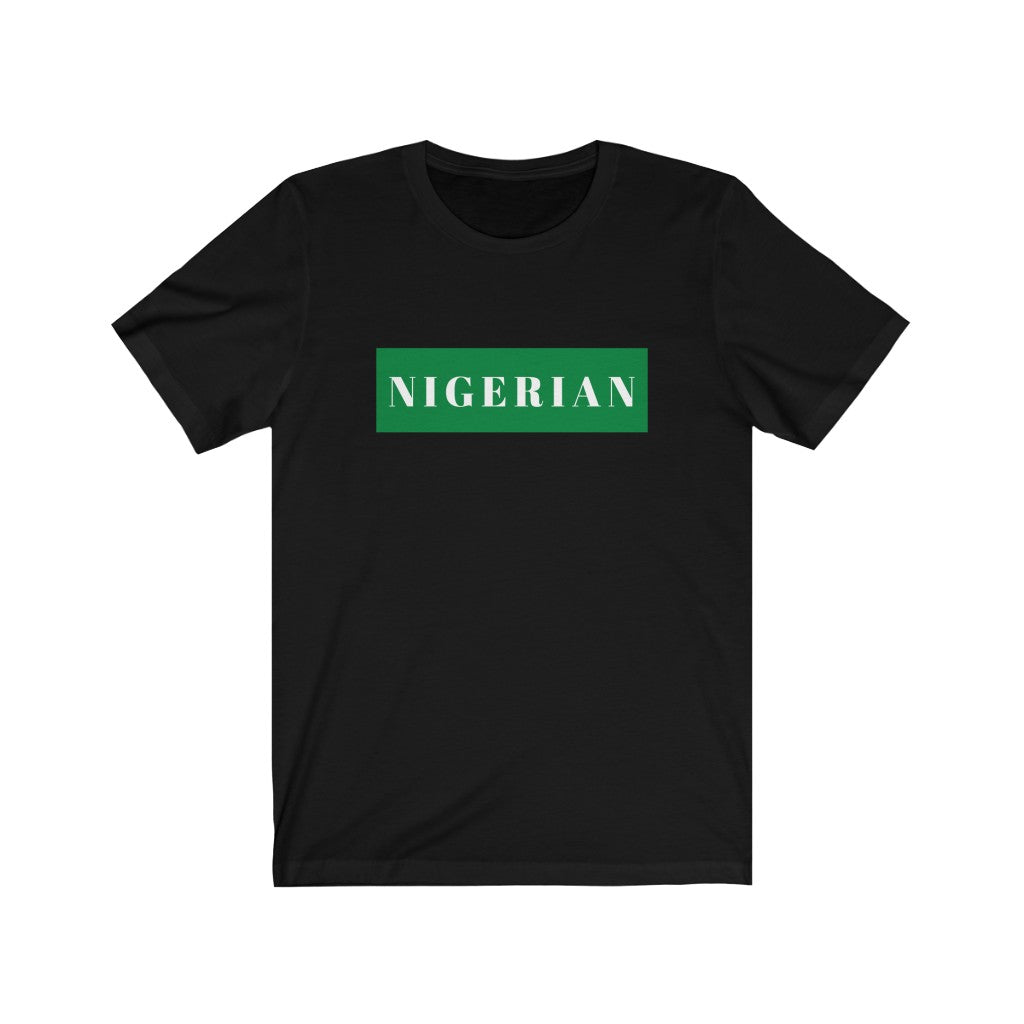 Nigerian green Unisex Jersey Short Sleeve Tee