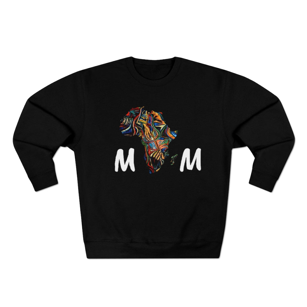 African mom Unisex Premium Crewneck Sweatshirt