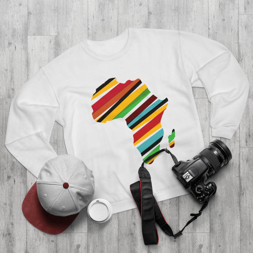 African Map Unisex Crew Neck Sweatshirt