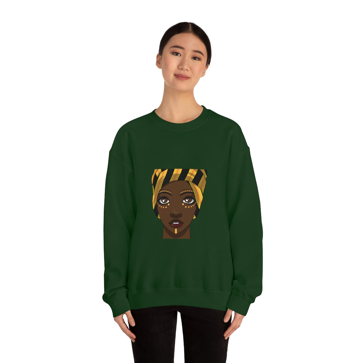 Beautiful African Woman -Unisex Heavy Blend™ Crewneck Sweatshirt