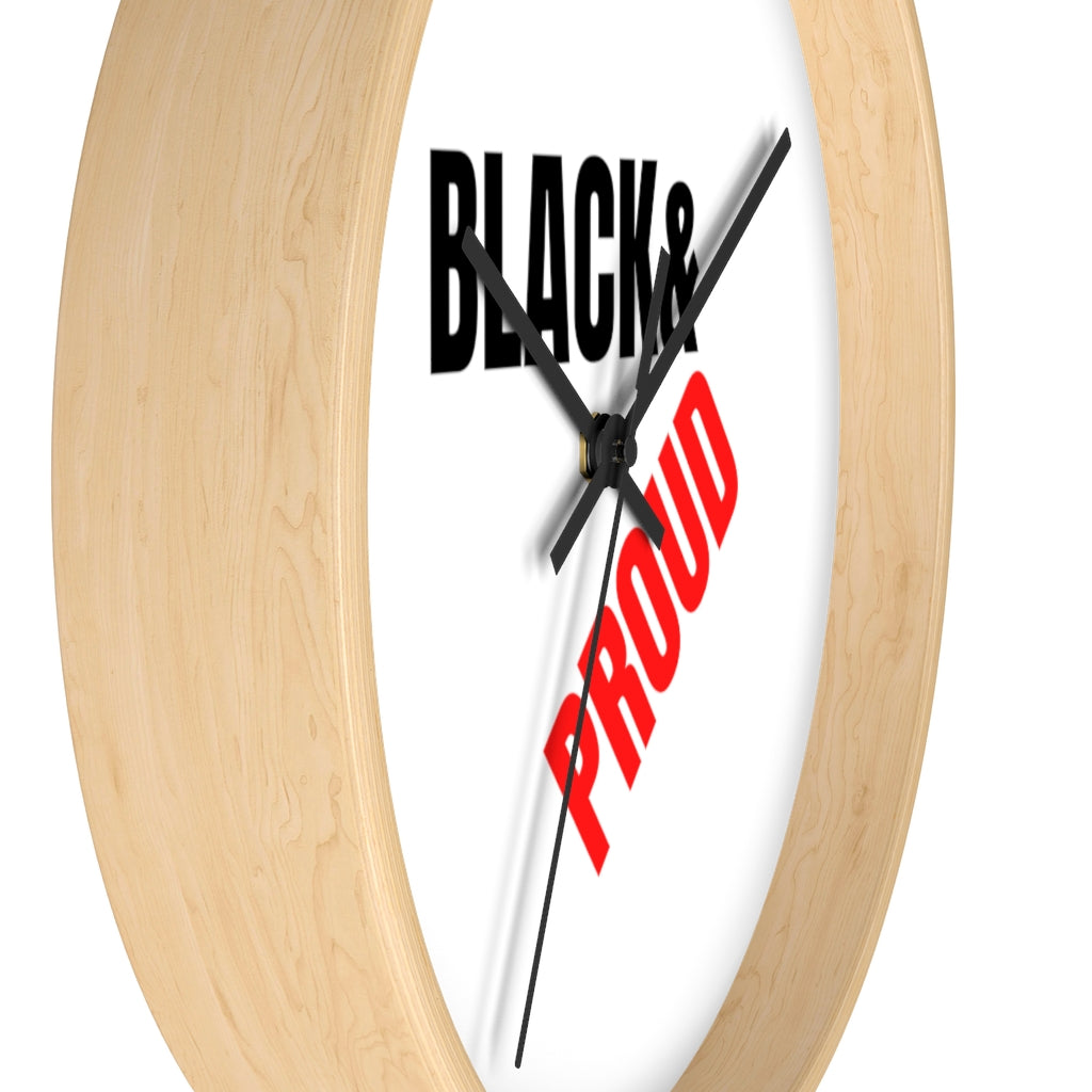 Black and Proud Wall clock