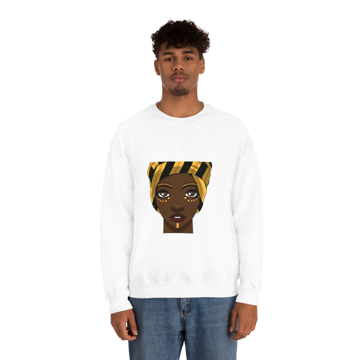 Beautiful African Woman -Unisex Heavy Blend™ Crewneck Sweatshirt