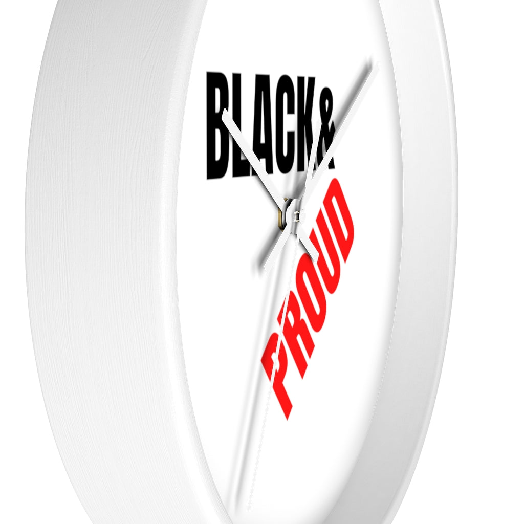 Black and Proud Wall clock