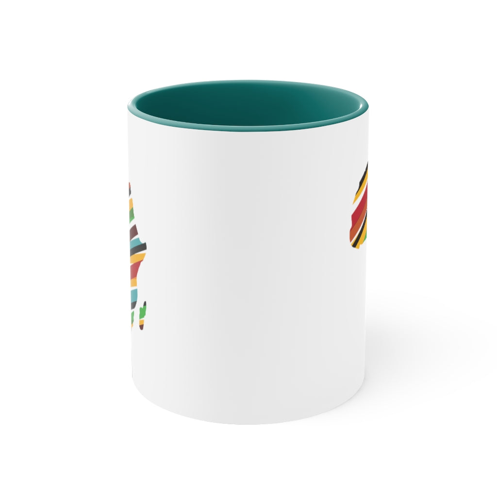 African Map 11oz Accent Mug