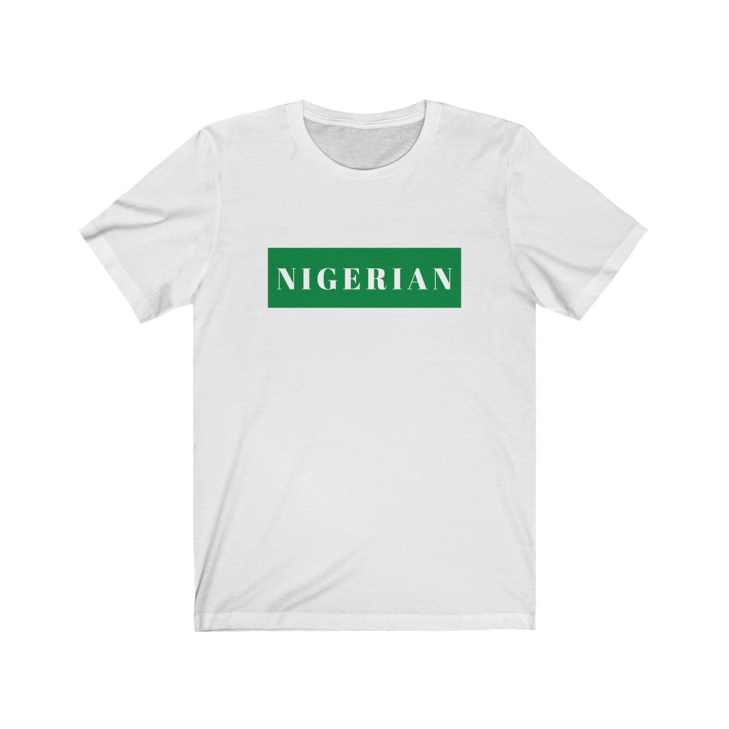 Nigerian green Unisex Jersey Short Sleeve Tee