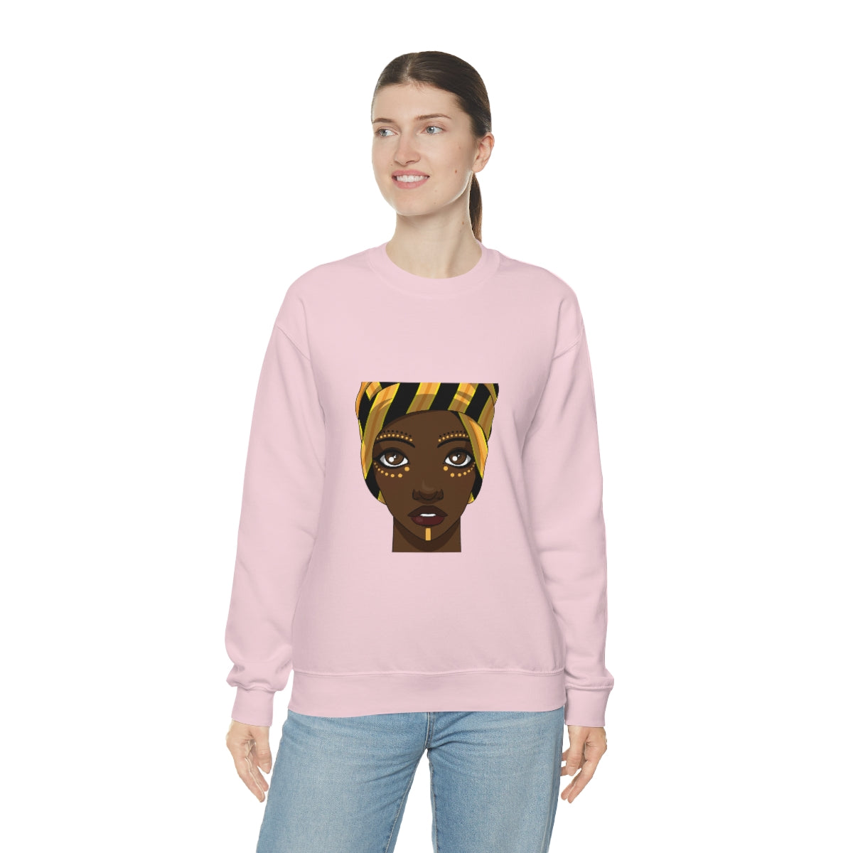 Beautiful African Woman -Unisex Heavy Blend™ Crewneck Sweatshirt