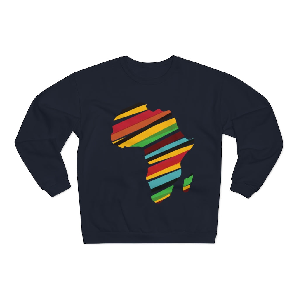 African Map Unisex Crew Neck Sweatshirt