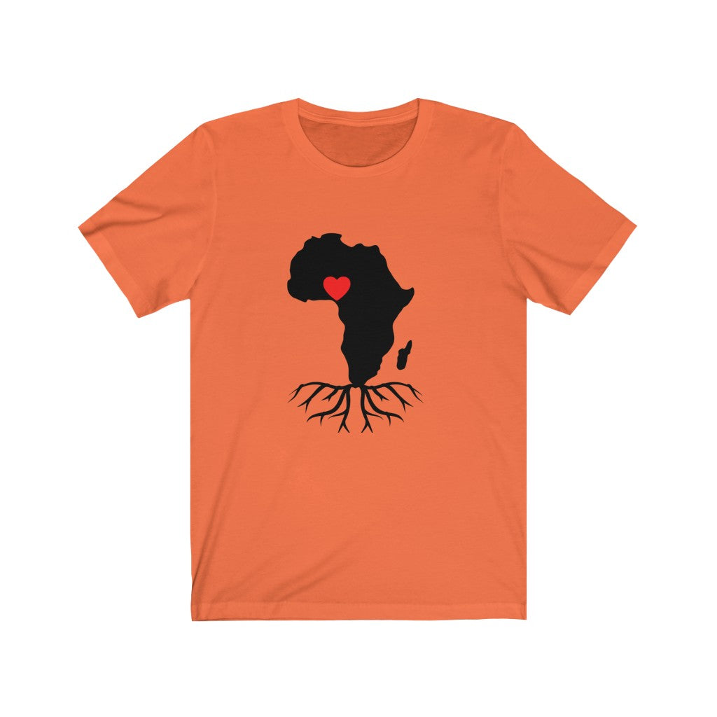 African Map Naija Love Unisex Jersey Short Sleeve Tee