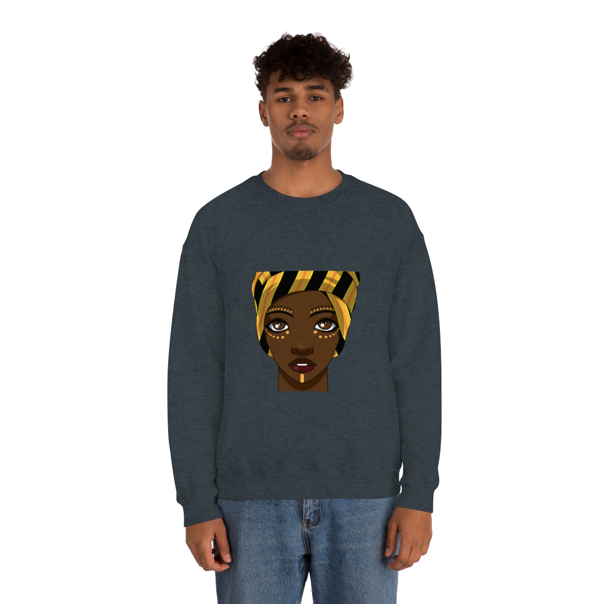 Beautiful African Woman -Unisex Heavy Blend™ Crewneck Sweatshirt