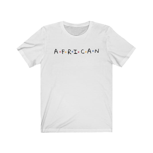 African Friends themed Unisex Jersey Short Sleeve Tee