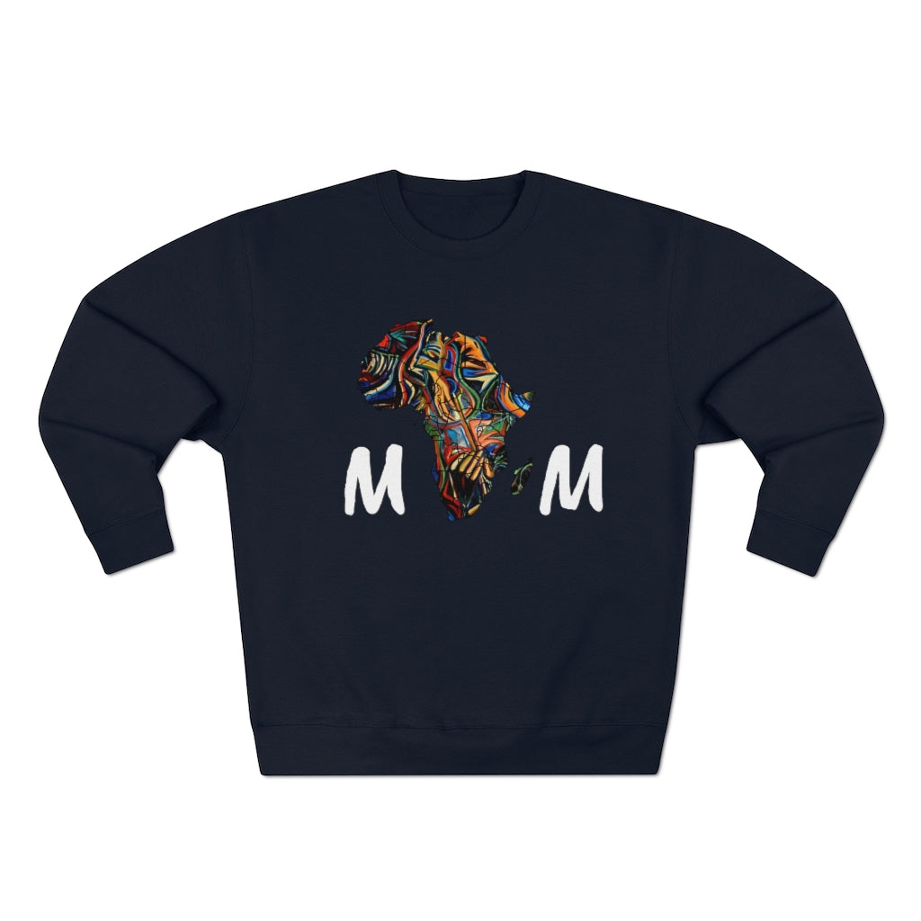 African mom Unisex Premium Crewneck Sweatshirt