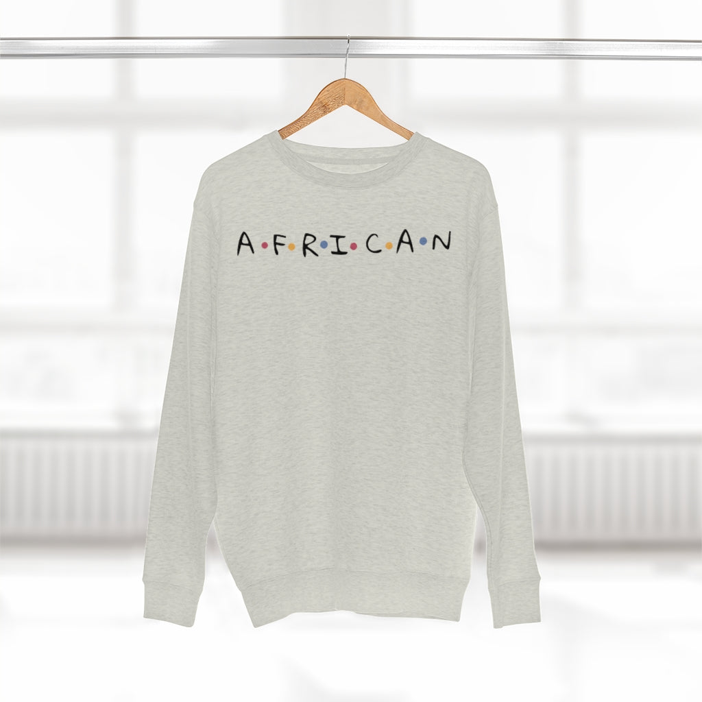 African Friends themed Unisex Premium Crewneck Sweatshirt