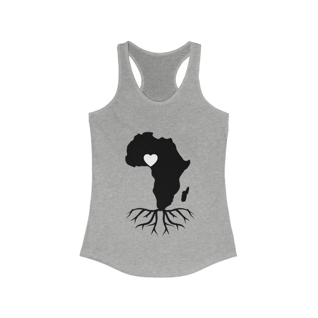 African Map Naija Love Women's Ideal Racerback Tank