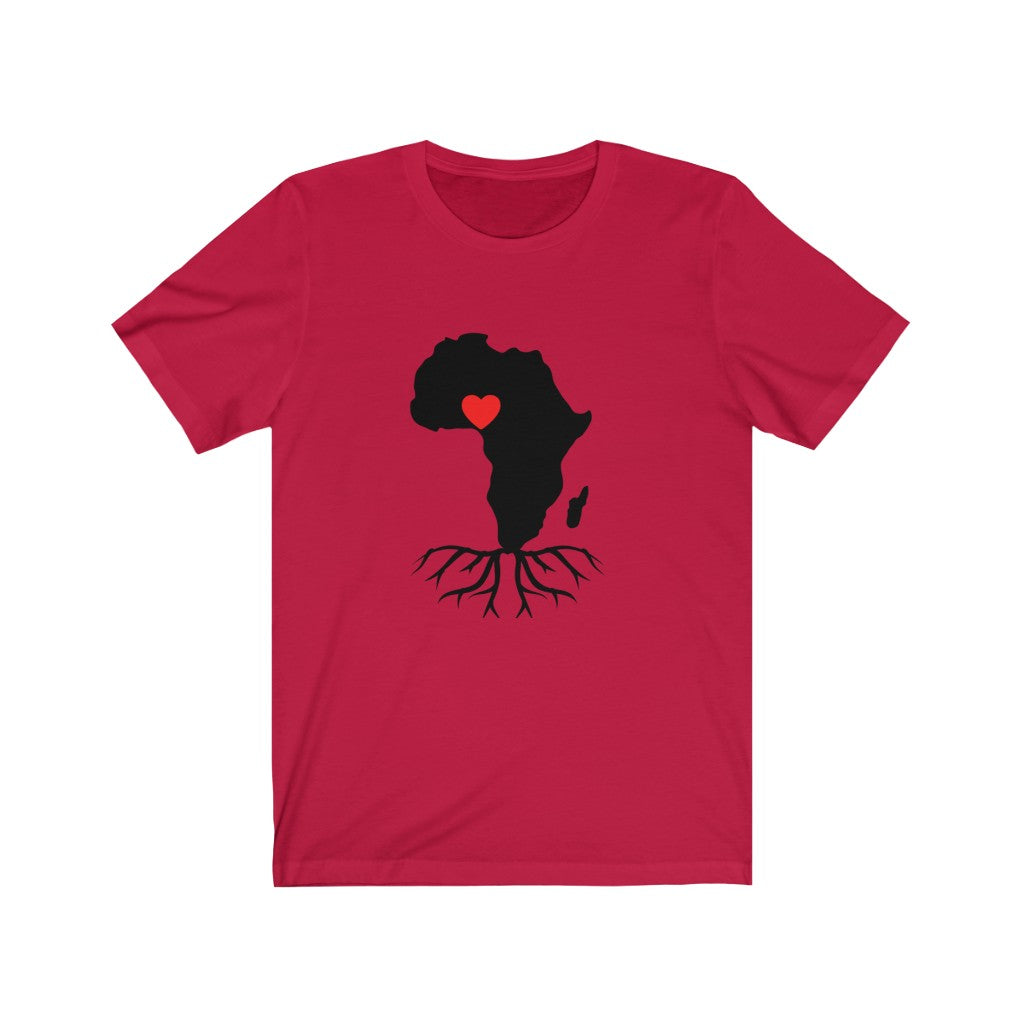 African Map Naija Love Unisex Jersey Short Sleeve Tee