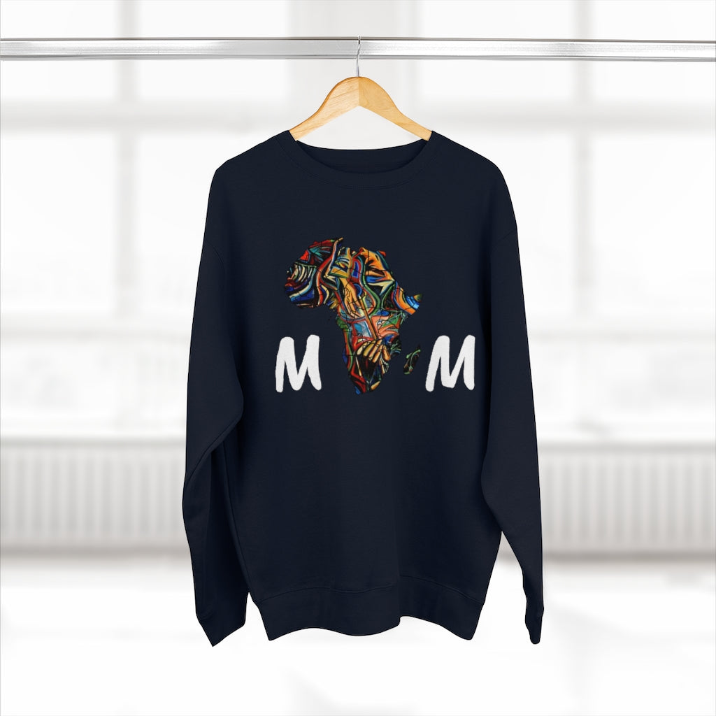 African mom Unisex Premium Crewneck Sweatshirt