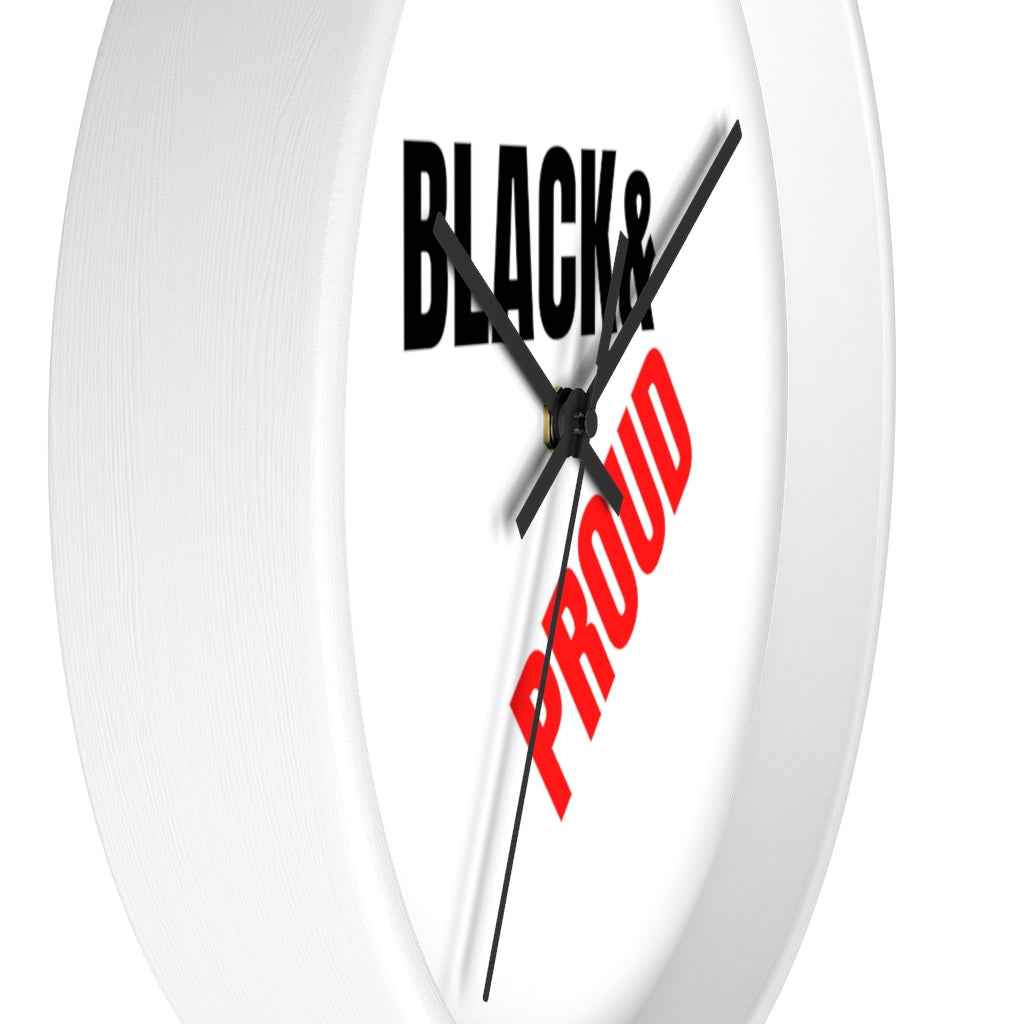 Black and Proud Wall clock