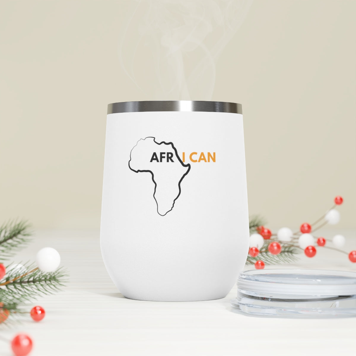 African 12oz Insulated Wine Tumbler