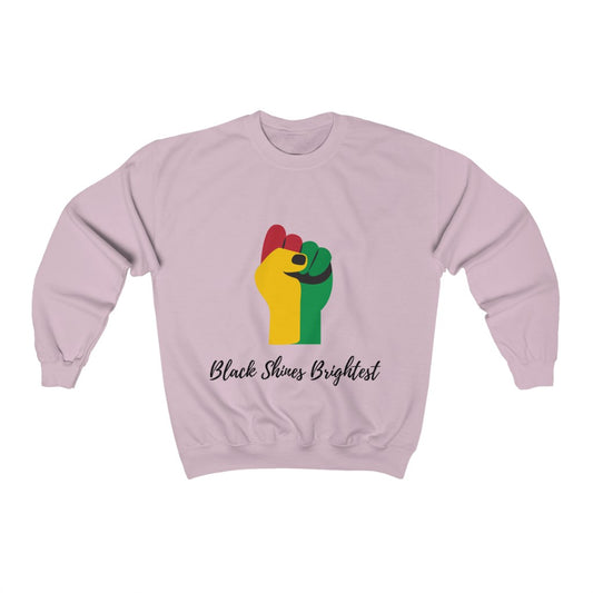 Black Shines Brightest-Unisex Heavy Blend™ Crewneck Sweatshirt