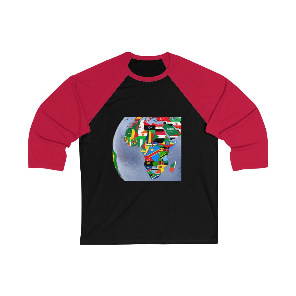 Africa to the World Unisex 3/4 Sleeve Baseball Tee