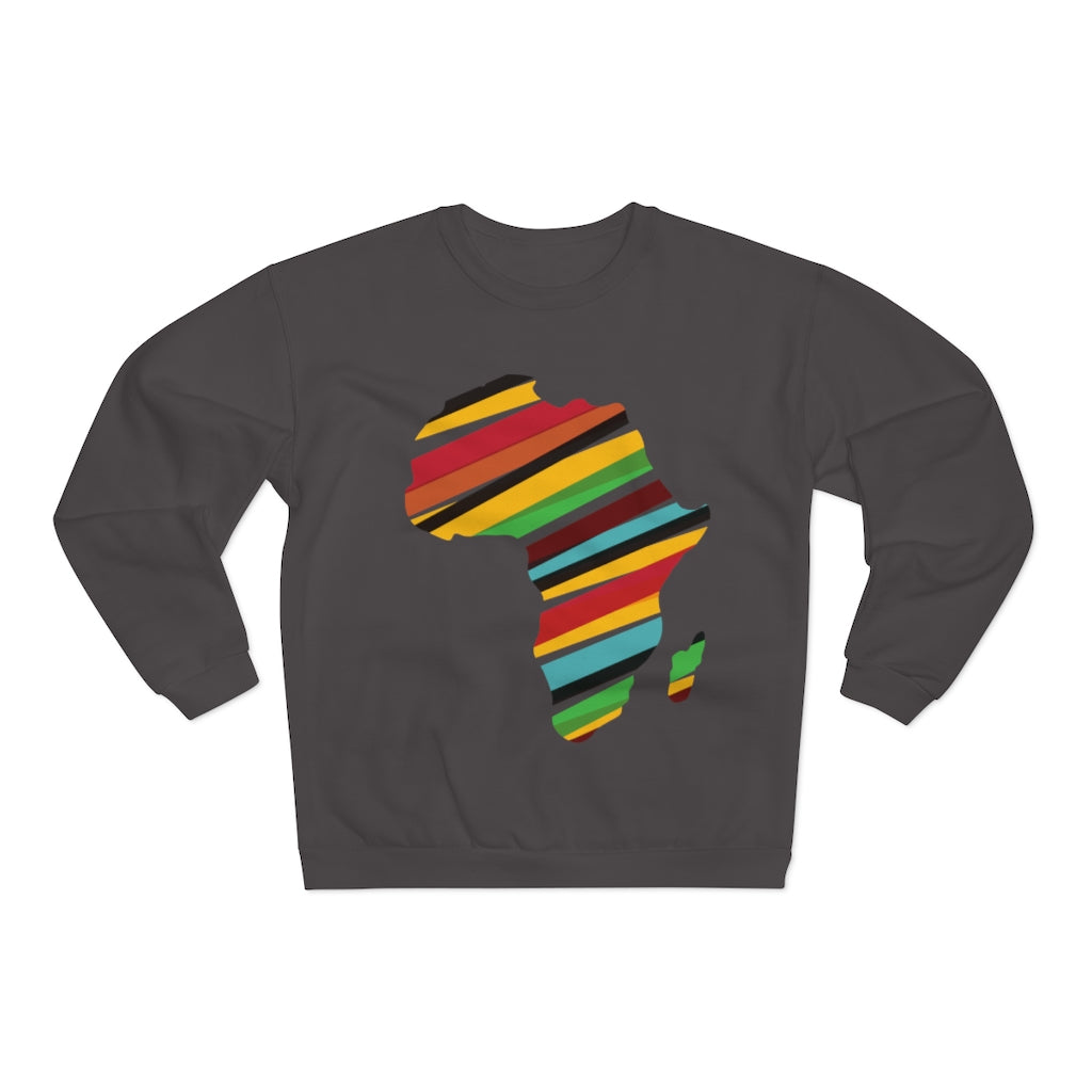 African Map Unisex Crew Neck Sweatshirt