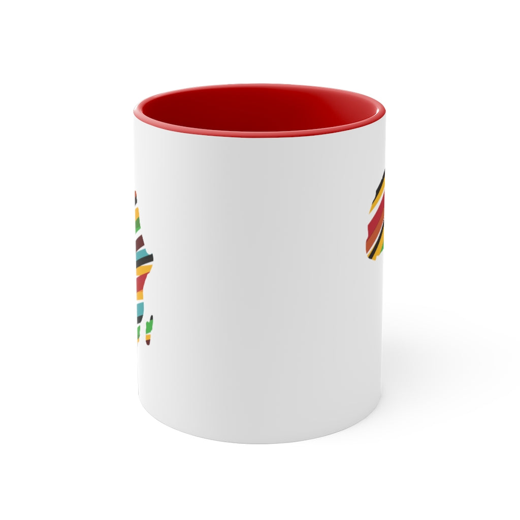 African Map 11oz Accent Mug