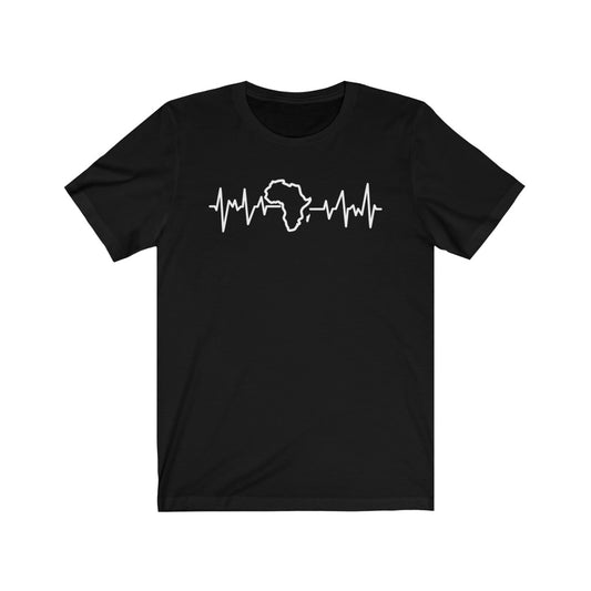 African Heart beat Unisex Jersey Short Sleeve Tee