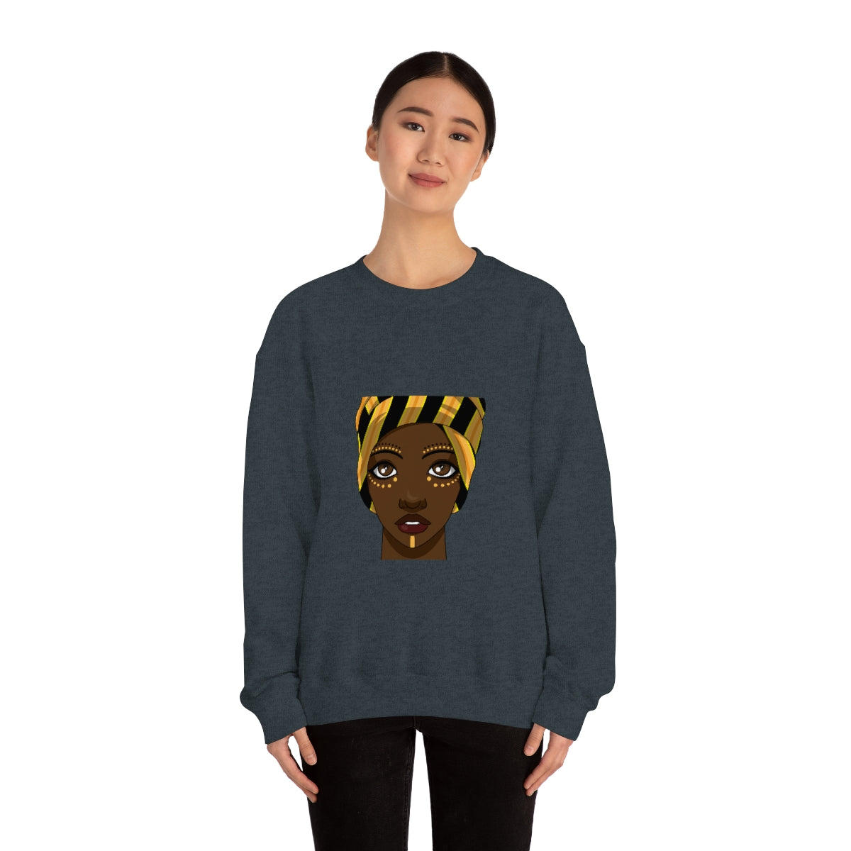 Beautiful African Woman -Unisex Heavy Blend™ Crewneck Sweatshirt