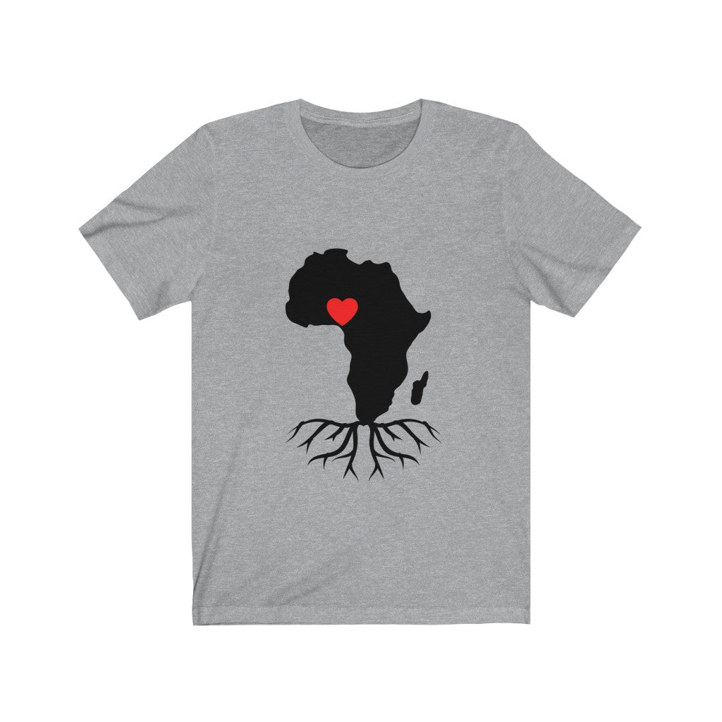 African Love Map Unisex Jersey Short Sleeve Tee