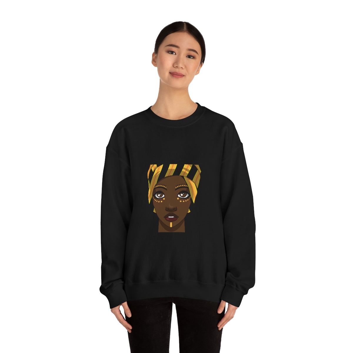 Beautiful African Woman -Unisex Heavy Blend™ Crewneck Sweatshirt