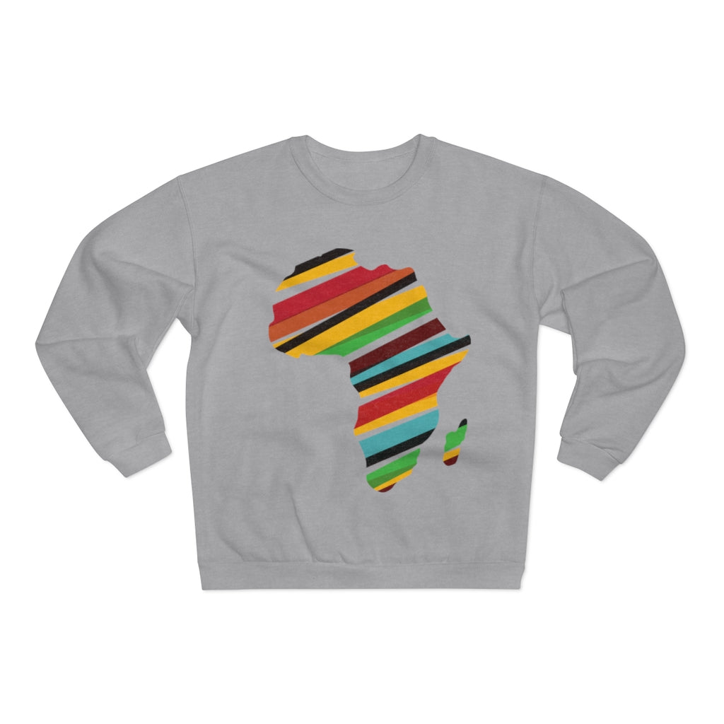 African Map Unisex Crew Neck Sweatshirt